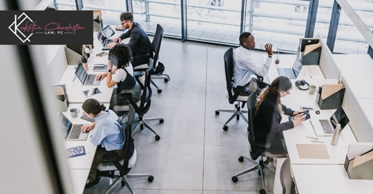 Employees in an office